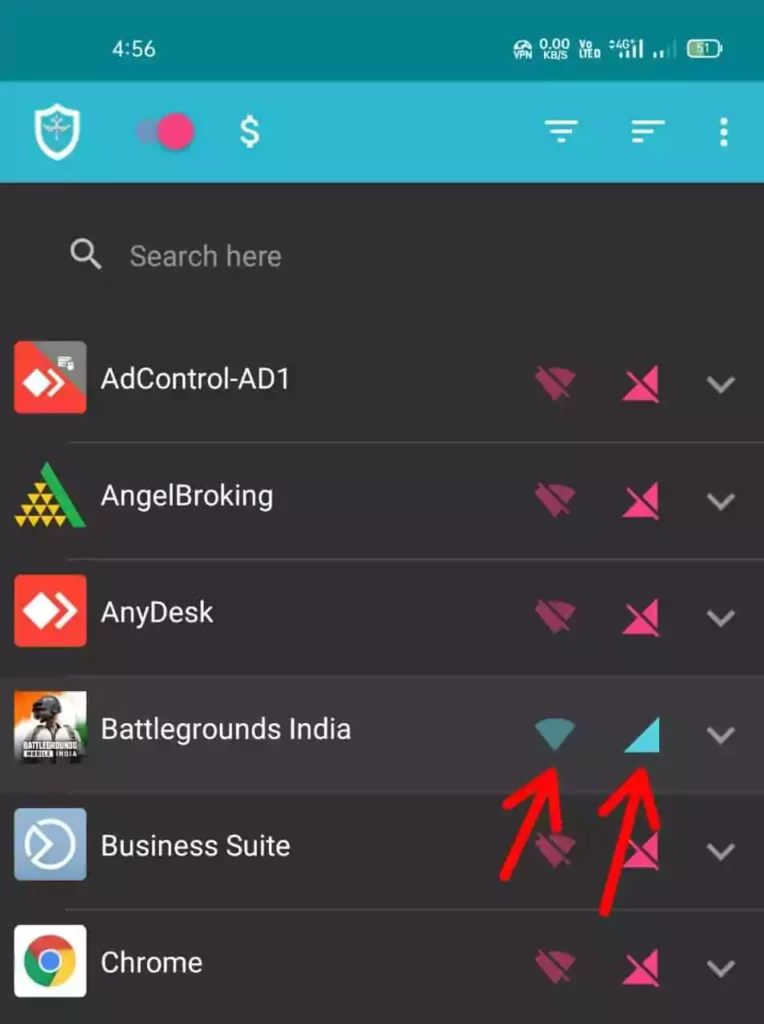 enable Mobile Data & WiFi for Battlegrounds Mobile India