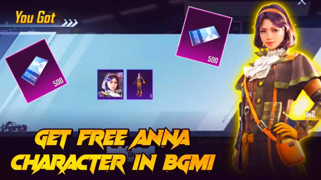 Free Character Voucher Event BGMI (Get Free Anna Character)