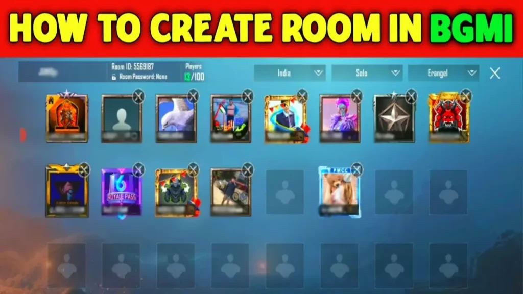 How to Create a Custom Room in Battlegrounds Mobile India (BGMI)